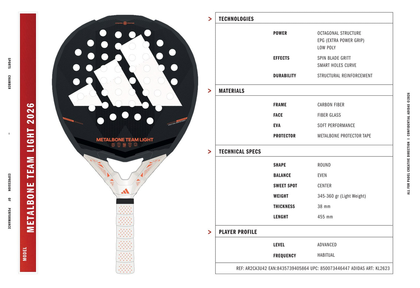 ADIDAS METALBONE TEAM LIGHT 2026