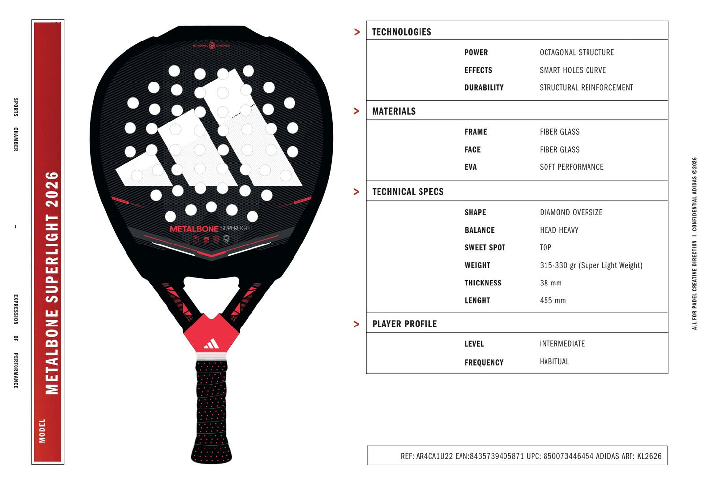 ADIDAS METALBONE SUPERLIGHT