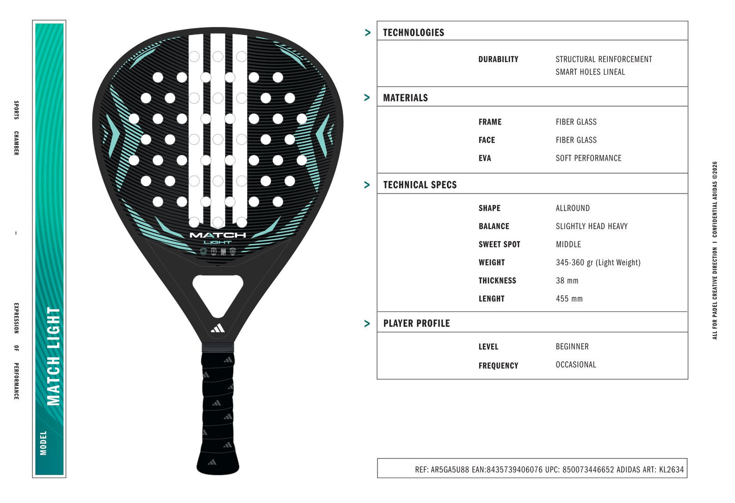 ADIDAS MATCH LIGHT 2026