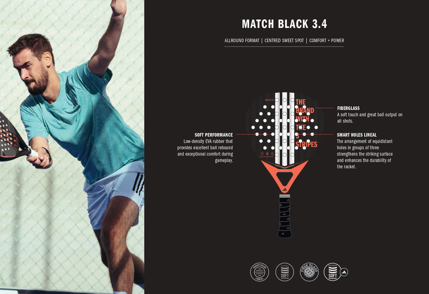 Adidas Match Black 3.4