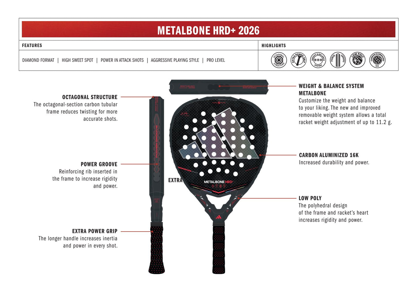 ADIDAS METALBONE HRD+ 2026