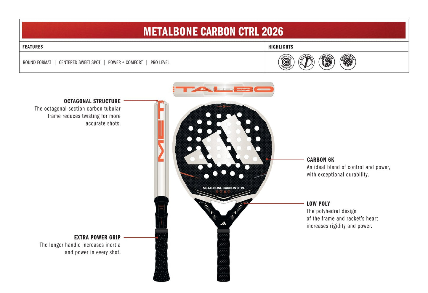 ADIDAS METALBONE CARBON CTRL 2026
