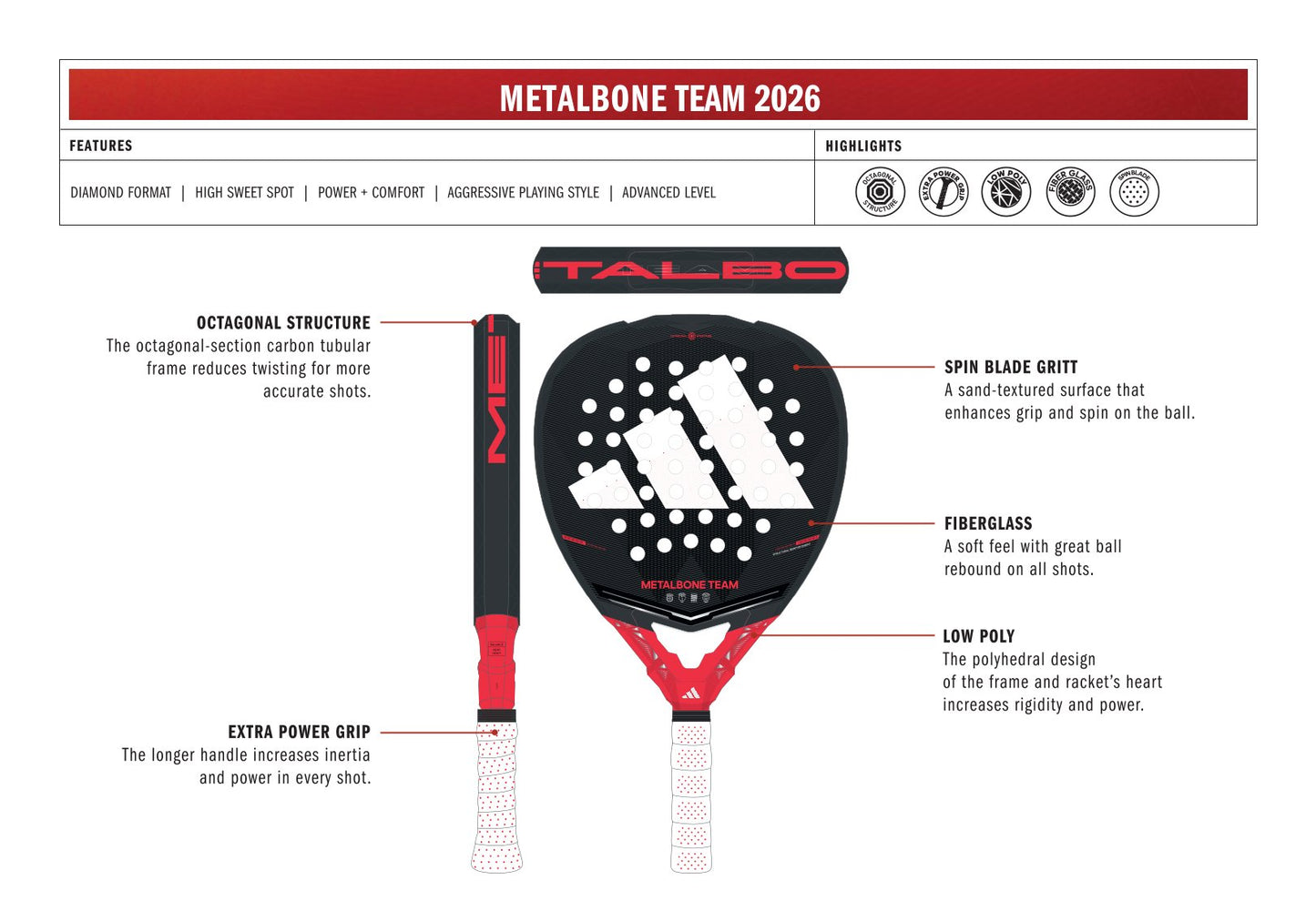 ADIDAS METALBONE TEAM 2026