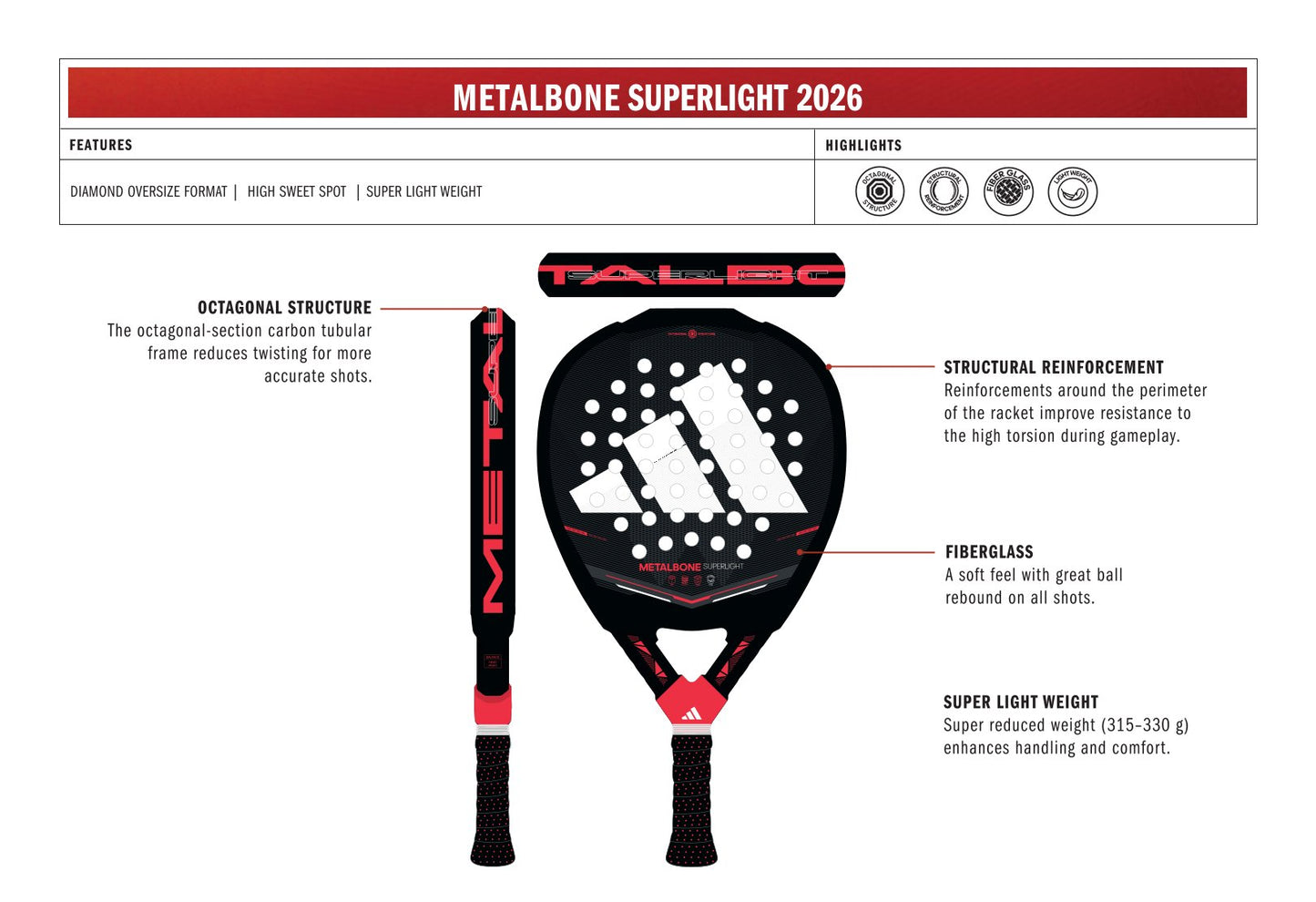 ADIDAS METALBONE SUPERLIGHT