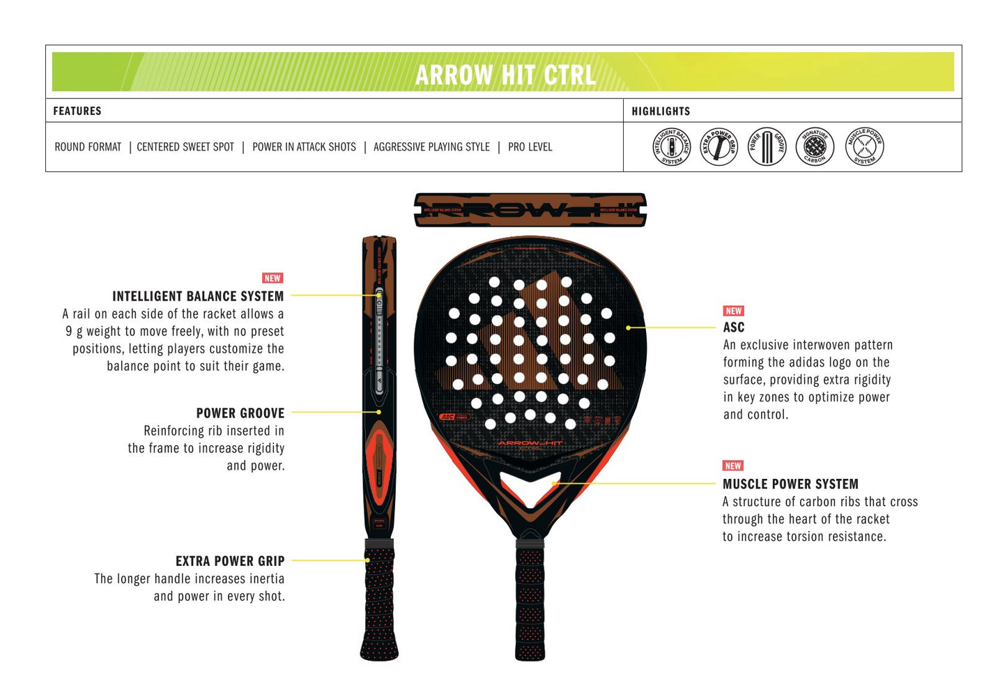 ADIDAS ARROW HIT CTRL
