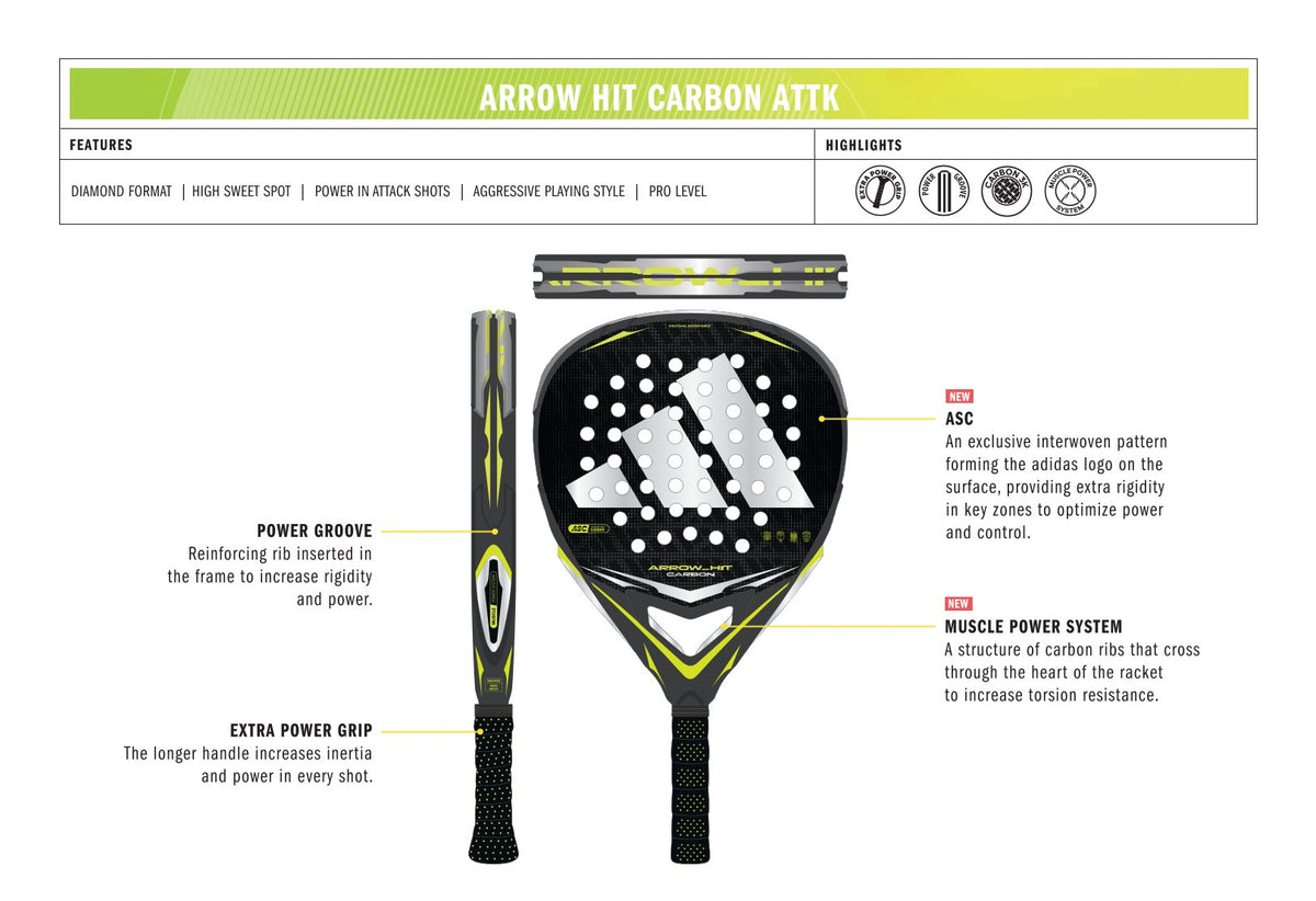 ADIDAS ARROW HIT CARBON