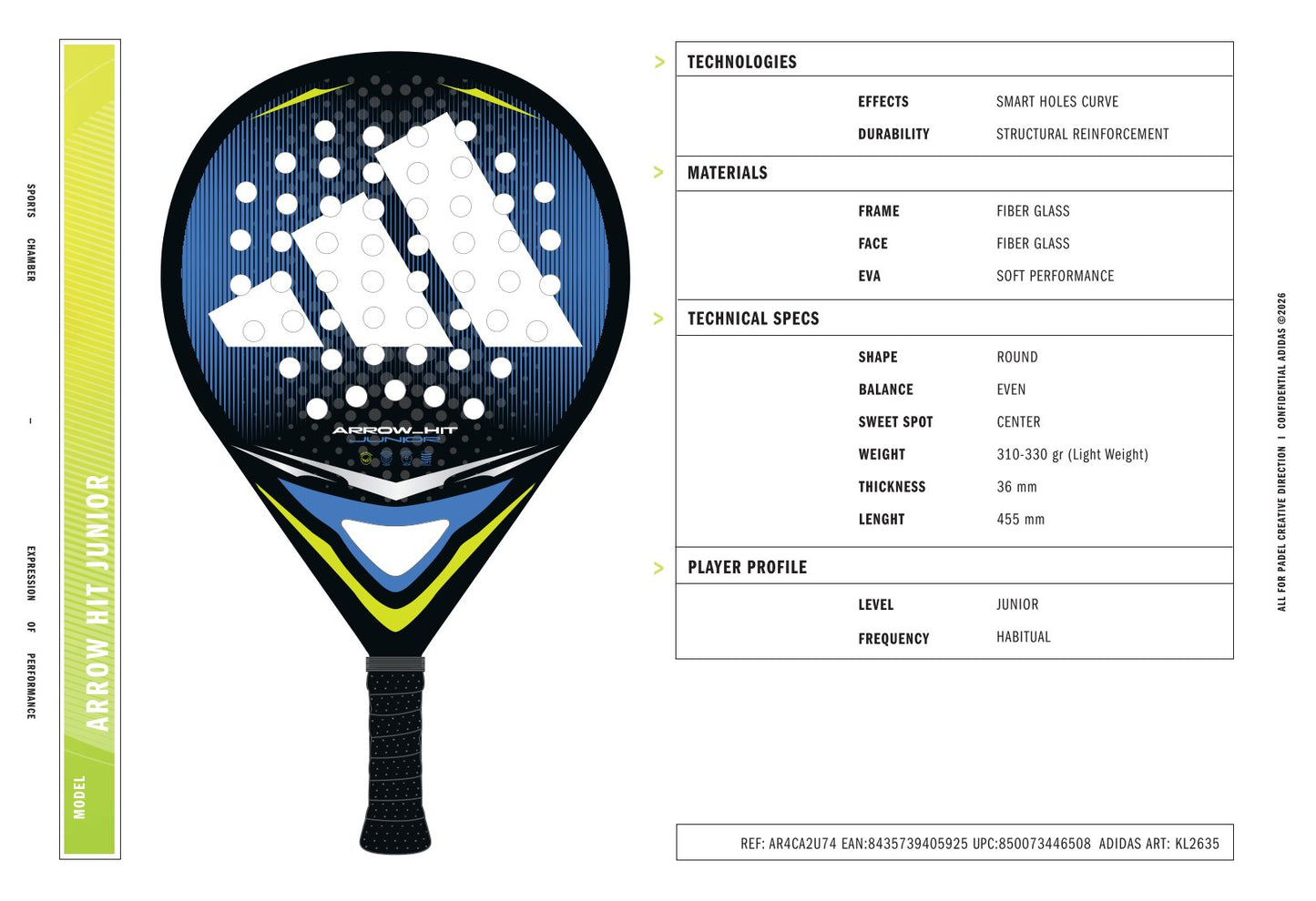 ADIDAS ARROW HIT JUNIOR WHITE/BLUE