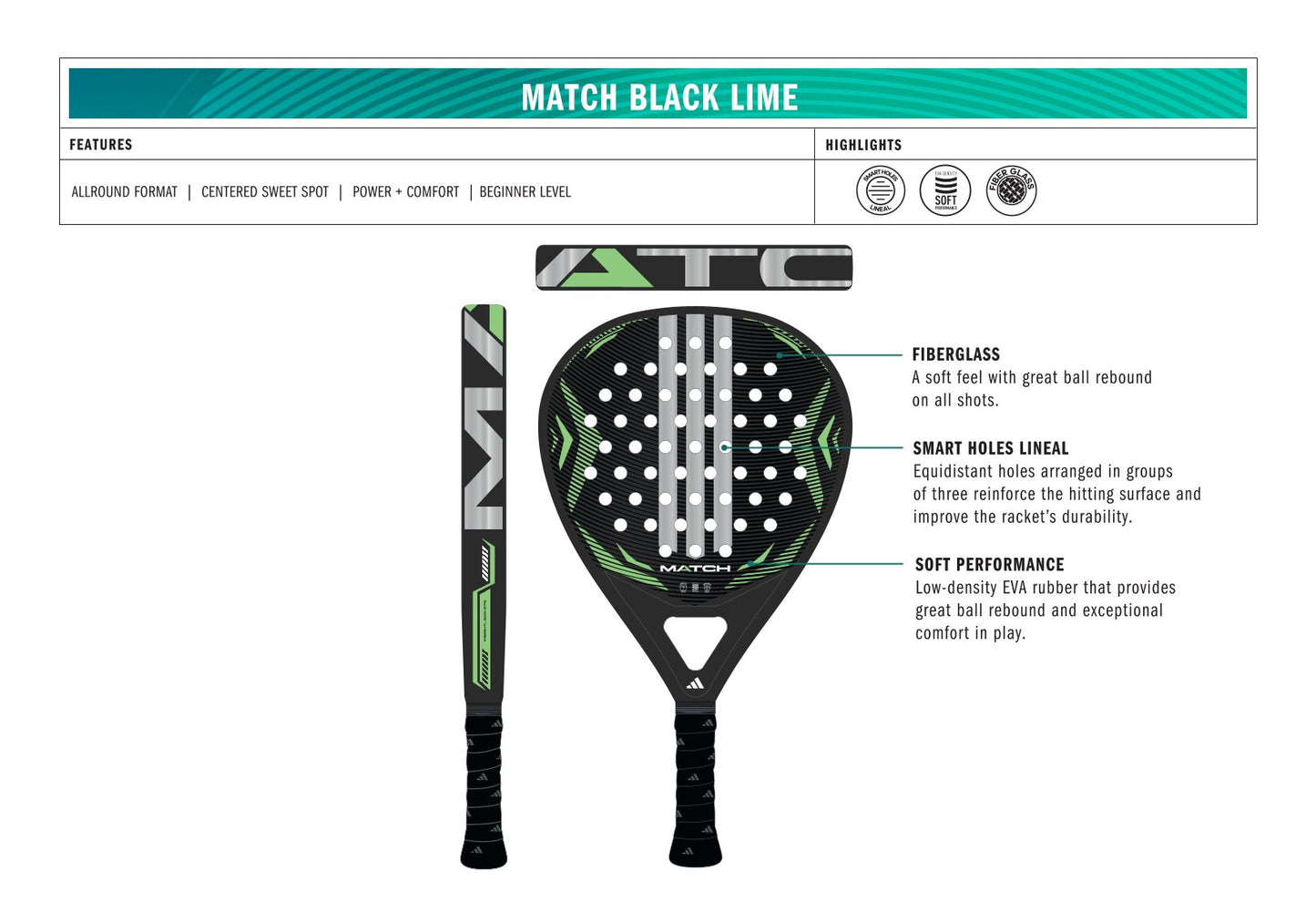 ADIDAS MATCH BLACK/GREEN 2026