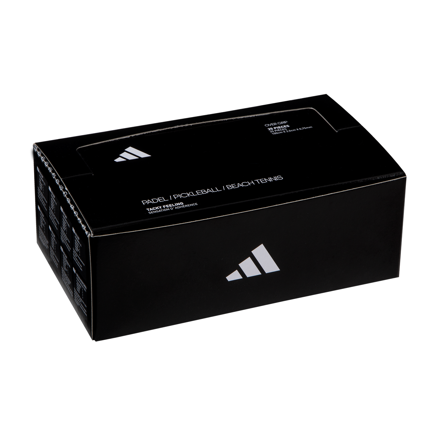Box Of Padel Overgrip 25 Units White, Black And Red