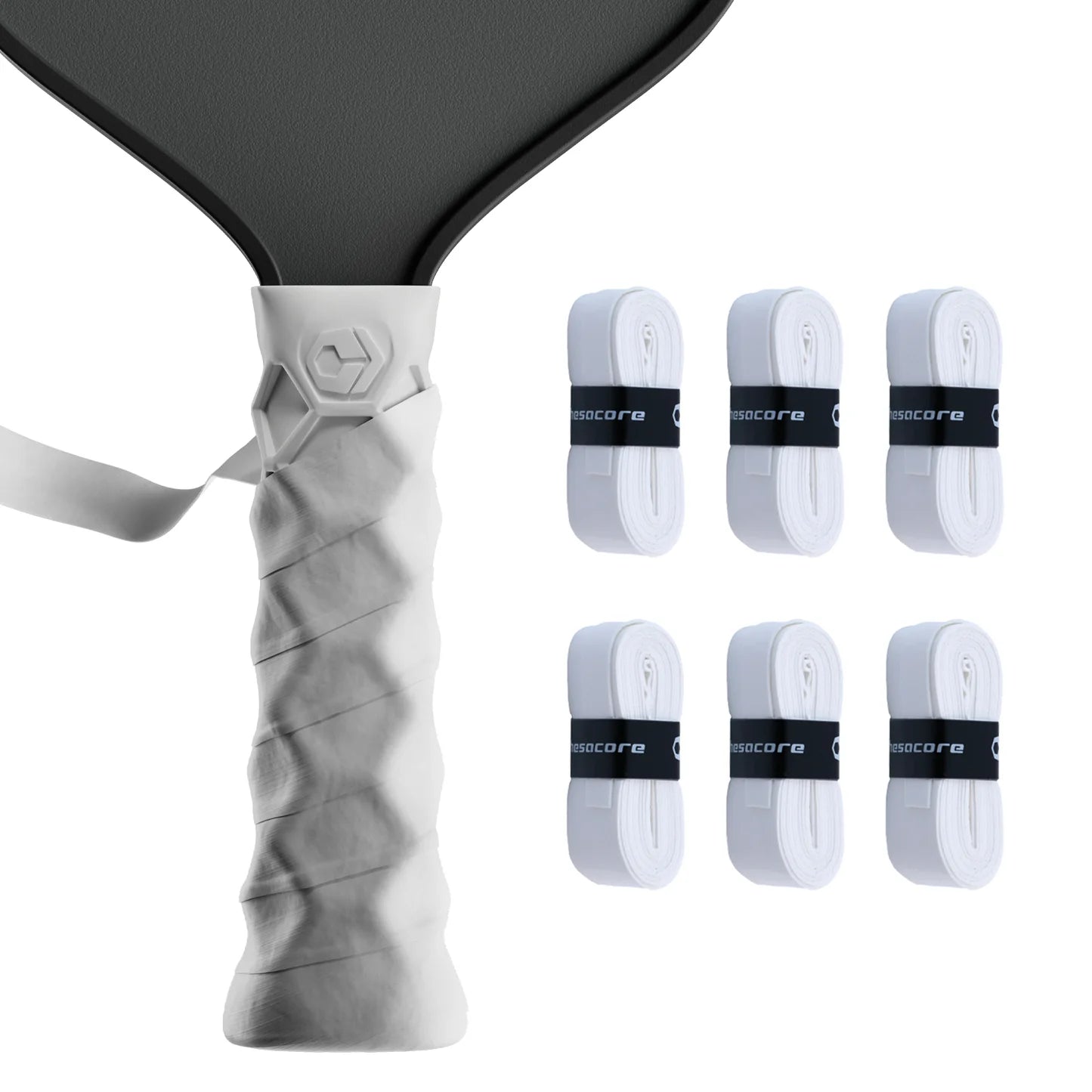 Hesacore Hesatac Overgrip – White (Pack of 6)
